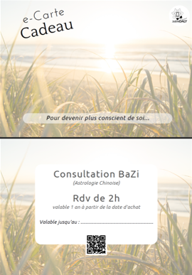 e-carte cadeau consultation Bazi